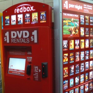 Redbox is the dvd/bluray rental service offering movies and a small selection of games.