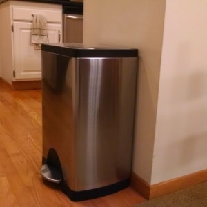A Simple Human 38L Trash Can, rectangular, great for kitchens!