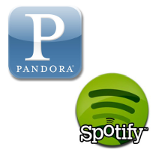 Two free streaming music companies.